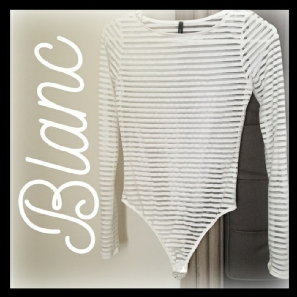 White Mesh Bodysuit